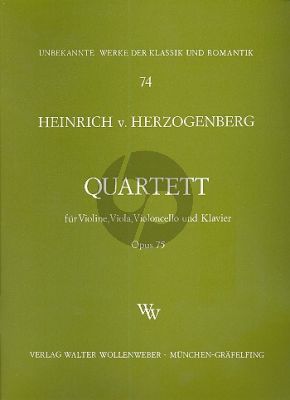 Quartett Op.75 Vi.-Va.-Vc.-Klavier