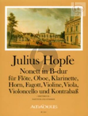 Nonet B-flat major (Flute-Oboe-Clar.[Bb]-Horn[F] Bassoon-Vi.-Va.-Vc.-Double Bass) (Score/Parts)