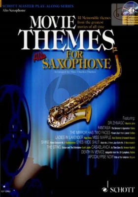 Movie Themes (Alto Sax.-Piano) (Bk-Cd) (CD with full performance-playalong piano part to print)