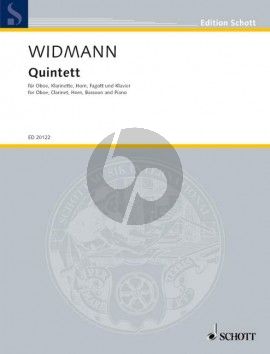 Widmann Quintet (Oboe-Clar.[A]-Horn[F]-Bassoon-Piano) (Score/Parts)