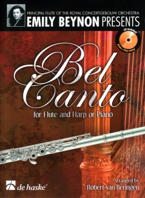 Beynon Bel Canto Fluit en Harp of Piano (CD with demo & play-along) (arr. Robert van Beringen)