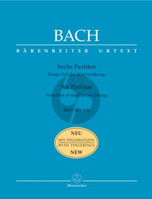 Bach 6 Partiten BWV 825 - 830 Harpsichord (edited by Richard Douglas Jones) (edition with Fingering by Ragna Schirmer)