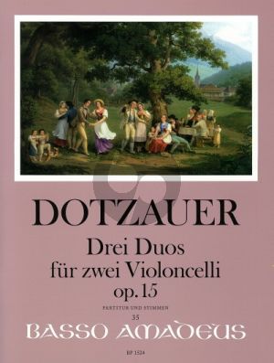 Dotzauer 3 Duos Opus 15 2 Violoncellos (Score/Parts) (edited by Yvonne Morgan)