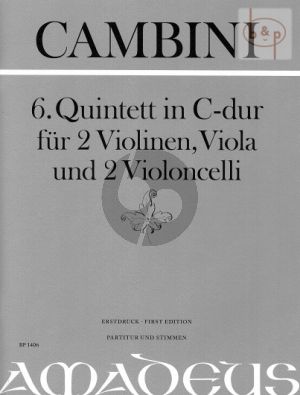 Quintet No.6 C-major (Score/Parts)