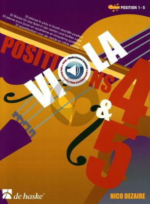 Dezaire  Viola Positions 4 - 5 (Altviool) Bk-Audio Online (pos. 4 - 5)