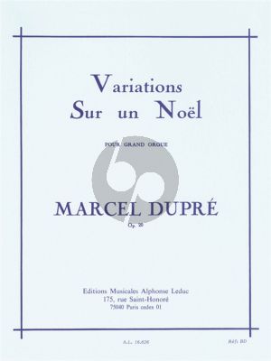 Dopre Variations sur un Noel Op.20 Orgue