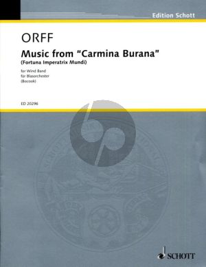 Orff Music from Carmina Burana (Fortuna Imperatrix Mundi) (Wind Band) Full Score (easy arrangement by Jay Bocook)