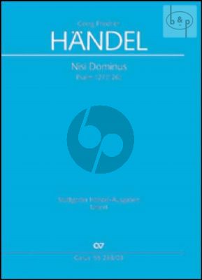 Nisi Dominus HWV 238 (Psalm 127[126]) fur SSATB Soli, SSATB Choir- 2 Vi.- 2 Va.-Bc  Vocal Score