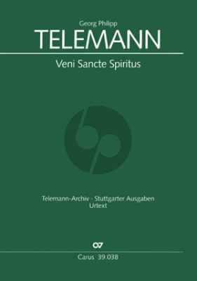 Telemann Veni Sancte Spiritus TWV 3:89 SSS[A] Soli/Chor und Bc (lat.) (Klaus Hofmann)