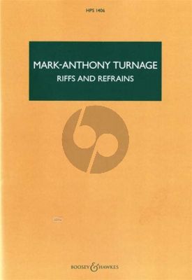 Turnage Riffs and Refrains Concerto for Clarinet and Orchestra (Study Score)