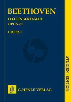 Beethoven Serenade Op. 25 Flute-Violin-Viola Study Score (edited by Egon Voss) (Henle-Urtext)