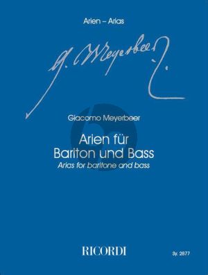 Meyerbeer Arien für Bariton und Bass (Klaus Tasdorf)