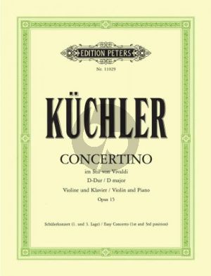 Kuchler Concerto D-major Op.15 (In Style of Vivaldi) (1-3 pos.) (edited by Franziska Matz)