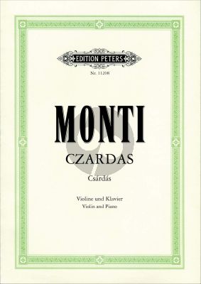 Monti Czardas for Violin and Piano (edited by Wolf Bulow) (Peters)
