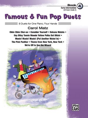 Matz Famous & Fun Pop Duets Book 4 Piano 4 hds