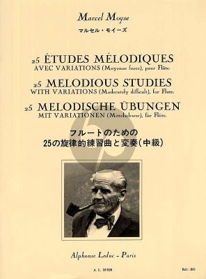 Moyse 25 Etudes Mélodiques avec Variations pour Flute