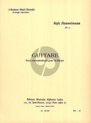 Hasselmans Guitare Op. 50 pour Harpe (Grade 5)