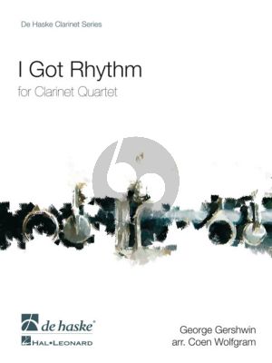 Gershwin I Got Rhythm for 4 Clar.[Bb]-Bass Clar. (Score/Parts) (arr. Coen Wolfgram) (interm.)