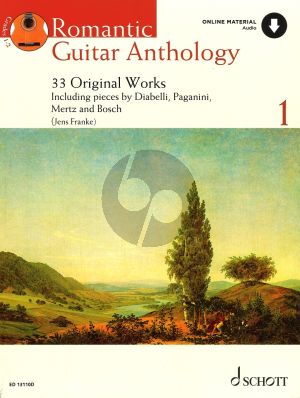 Romantic Guitar Anthology Vol.1Bk-Online Download (33 Original Works) (edited by Jens Franke)