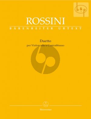 Duetto Violoncello-Kontrabass Partitur und Stimmen