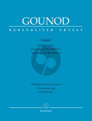Gounod Faust Vocal Score (fr. / germ.) (Opera in five acts - Version with recitatives) (Paul Prévost)