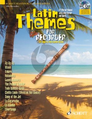 Latin Themes for Treble Recorder (12 Vibrant Themes) (Bk-Cd as Play-Along/Demo) (arr. M.C.Davies)
