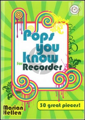 Pops you Know for Recorder - 30 Great Pieces Book with Cd