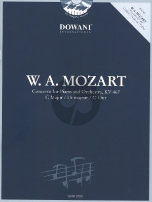 Mozart Concerto C-Major KV 467 Piano and Orchestra (red. 2 pianos) (Bk- 2 CD's) (2 piano parts incl.) (Dowani 3 Tempi Play-Along)