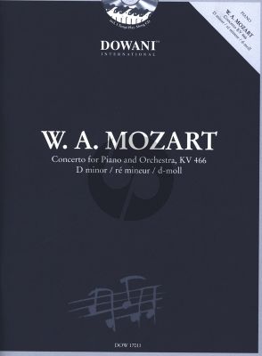 Mozart Piano Concerto d-minor KV 466 Piano and Orchestra - Edition for 2 Pianos Book with 2 Cd's (Dowani 3 Tempi Play-Along)