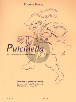 Bozza Pulcinella Op.53 No.1 Saxophone Alto-Piano