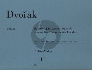 Dvorak Dumky Trio Op.90 (Version for Piano 4 Hands) (edited by Klaus Doge) (Henle-Urtext)