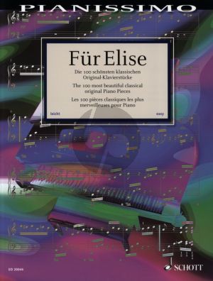 Album Fur Elise (100 Most Beautiful Classical Original Piano Pieces) (edited by H.G.Heumann) (grade 3 - 4)