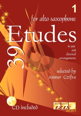 Czifra 39 Etudes in Pop and Classical Arrangements Vol.1 Altsax. (Bk-Cd)