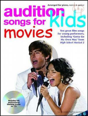 Audtion Songs for Kids Movies (10 Great Film Songs) (Piano-Vocal-Guitar)