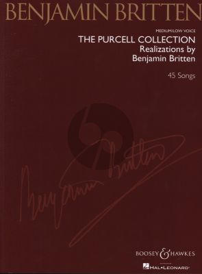 Purcell Collection (45 Songs) Medium Low Voice-Piano (Realizations by Benjamin Britten)