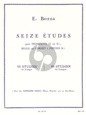 Bozza 16 Etudes pour Trompette