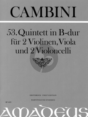 Quintet No.53 B-flat major 2 Vi.-Va.- 2 Vc.