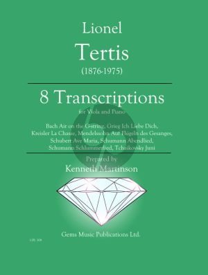 Tertis 8 Transcriptions (edited by Kenneth Martinson)