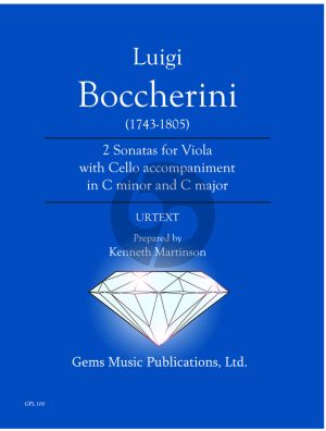 Boccherini 2 Sonatas (c-minor and C-major G.18) (edited by Kenneth Martinson) (Urtext)