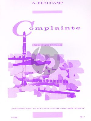 Beaucamp Complainte Clarinette et Piano