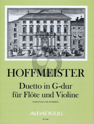 Hoffmeister Duetto G-major Flute and Violin (Score/Part) (edited by B.Pauler)