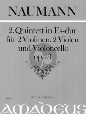 Quintet No.2 E-flat major Op. 13 2 Vi.- 2 Va.- Vc.