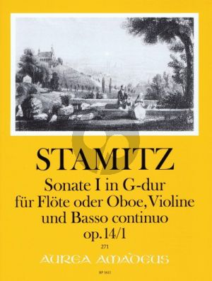 Stamitz 6 Triosonatas Op.14 No.1 G-major Flute [Oboe]- Vi.-Bc) (Score/Parts) (Pauler) (Bernhard Pauler) (Andres Kohn)