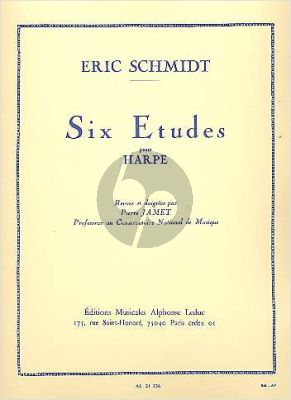 Schmidt 6 Etudes Harp (Jamet) (Grade 7)