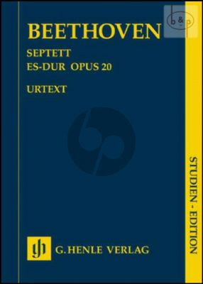 Septet E-flat major Op. 20 Clar.[Bb]-Bassoon- Horn[F/Eb]-Vi.-Va.-Vc.-Bass Study Score