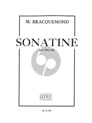 Bracquemond Sonatine Flute seule