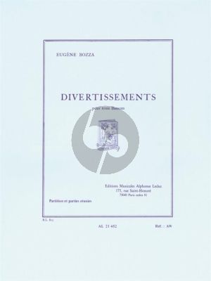 Bozza Divertissements 3 Bassoons (Score/Parts)