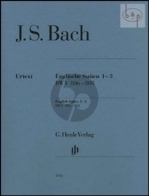 Englische Suiten Vol.1 (No.1 - 3) (BWV 806 - 808) (without fingering)