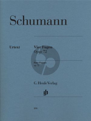 Schumann 4 Fugen Op.72 Piano ((edited by Ernst Herttrich) and fingering by Klaus Schilde) (Henle-Urtext)