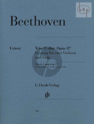 Trio C-major Op. 87 2 Violins and Viola (Parts)